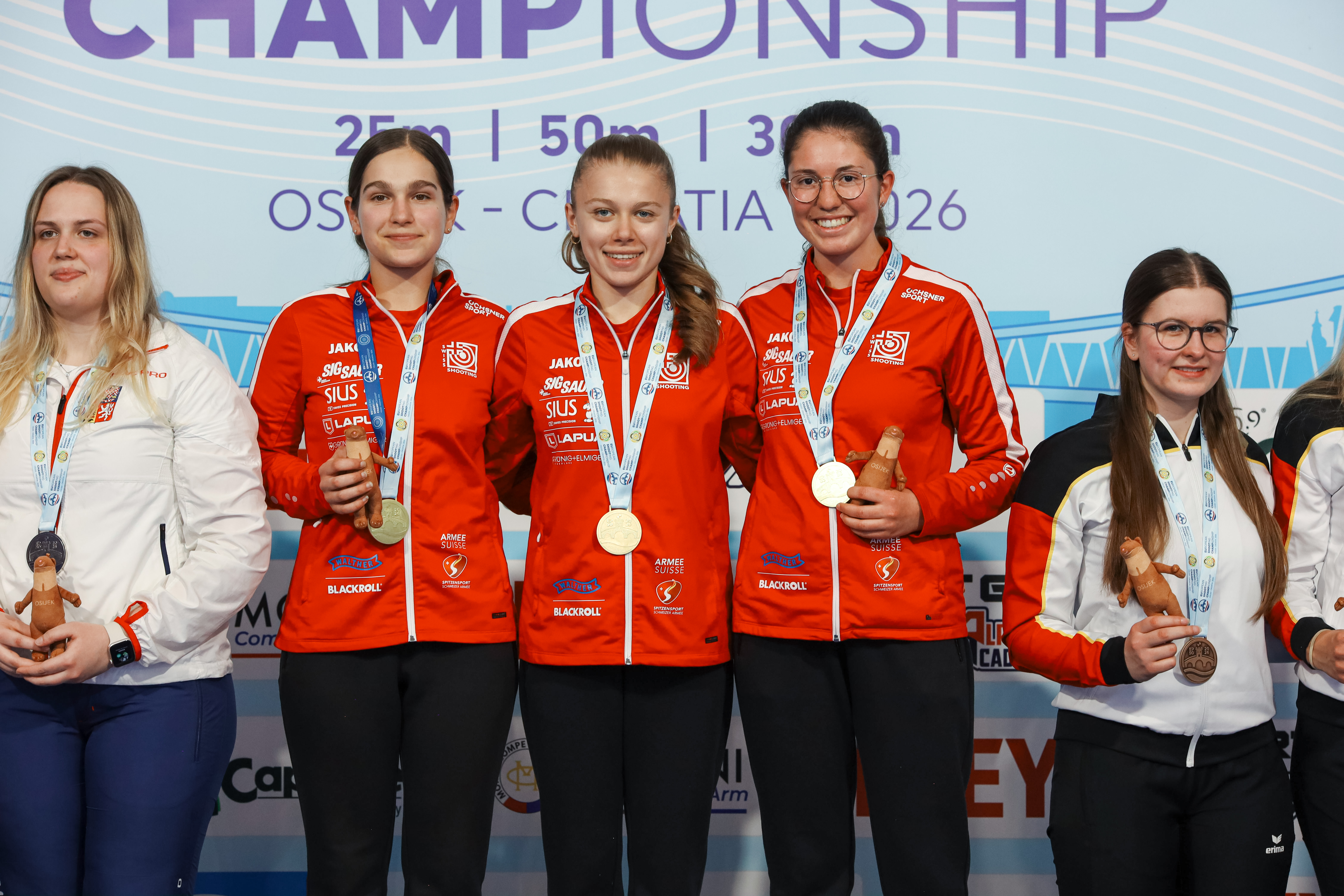 Juniorinnen-Trio: Tir sportif
